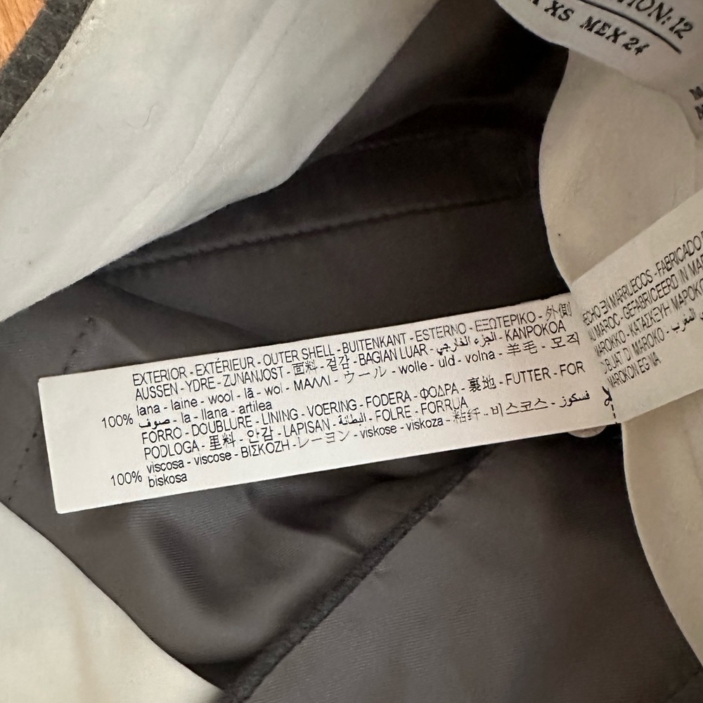Zara Gray Wide Leg Pants - Picture 5 of 15